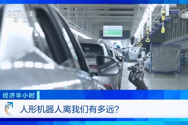 中央电视台《经济半小时》栏目对今年会机器人的专题报道